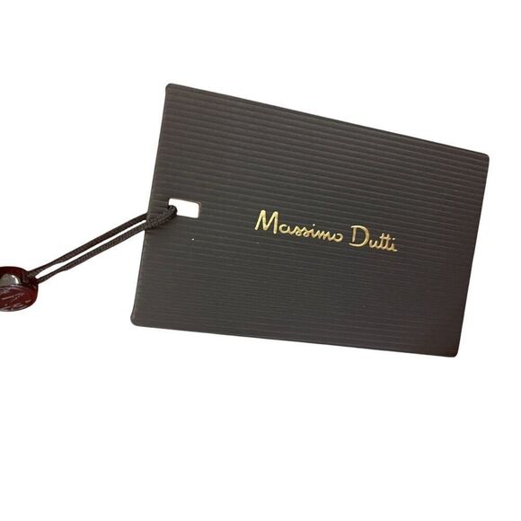 Massimo Dutti Women Midi Slip Dress L Large Red Ombre Print Flowing 6641/813 NWT - Picture 5 of 11